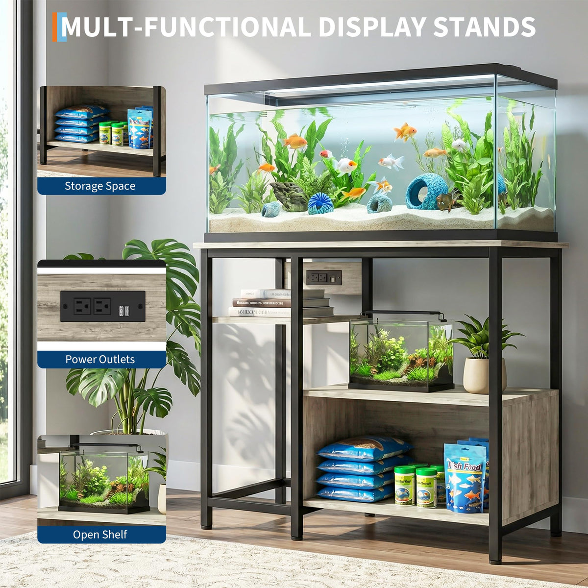 Garvee Aquariumunterschrank für 40 bis 50 Gallonen