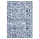 Garvee Vintage Orientteppich Waschbarer Kurzflor Teppich 200x290 cm Pearl Velvet Polyester Wohnzimmer Schlafzimmer Beige - Blau