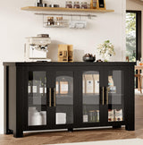 Garvee Sideboard, 150 cm, Kippschutz, Geschlossener Stauraum, Ruhige Möbelfront, Naturholz - Naturholz
