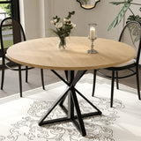 Garvee Esstisch für 4–6 Personen, 119,4 cm, pflegeleicht, hitzebeständig, rutschfest, MDF, Modern, Eiche - Eiche