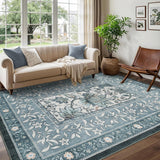 Garvee Waschbarer Klapp-Teppich 100% Polyester Kaschmir-Optik TPR-Unterseite Für Küche Flur Wohnzimmer, Klappbar, Rückseiten-Print