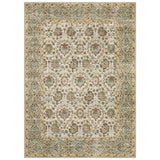 Garvee Vintage Teppich Wohnzimmer 200x290 cm Hellgrün Waschbarer Kurzflor Rutschfest Perser-Design