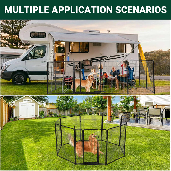 Flexibler Hundeauslauf für Haus Garten und Camping