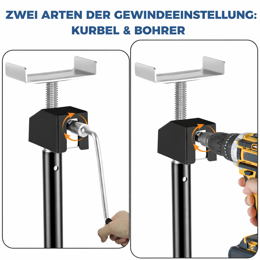 Garvee Wohnmobil-Stützfüße 4er-Set, Höhenverstellbare Wohnmobil- & Wohnwagenstützen 54–87 cm, Bis 2.268 kg Tragkraft pro Stütze, mit Bohrmaschinenadapter zur Stabilisierung beim Camping