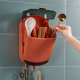 Garvee Essstäbchenhalter, mit Stauraum, mit Schubladen, Kunststoff, Cremeweiß