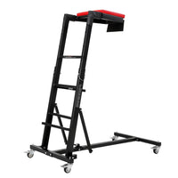 GARVEE Topside Creeper Motorraum-Arbeitsliege, 135–178 cm höhenverstellbar, 181 kg Tragkraft, 4 Lenkrollen, gepolsterte Liegefläche, für Garage & Werkstatt, Zentralholm