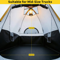 Garvee Pickup-Zelt mit Markise, PU3000 Ladeflächenzelt für Camping, Roadtrips & Overlanding, Transparent