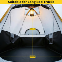 Garvee Pickup-Zelt mit Markise, PU3000 Ladeflächenzelt für Camping, Roadtrips & Overlanding, Transparent