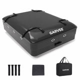 Garvee Dachgepäcktasche 425 L, wasserdicht, 112 × 86 × 43 cm, mit 8 Gurten & 4 Türhaken - Schwarz