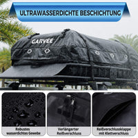 Garvee Dachgepäcktasche 425 L, wasserdicht, 112 × 86 × 43 cm, mit 8 Gurten & 4 Türhaken