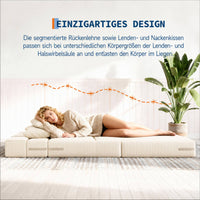 Garvee 4-in-1 Schlafsofa aus Cord, modulares Sofa mit Schlaffunktion, Chaiselongue, Schaumstoffpolsterung und integriertem Stauraum, für Wohnzimmer und Gästezimmer