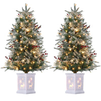 Künstlicher Weihnachtsbaum mit warmweißer LED-Beleuchtung