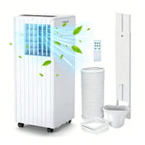 GARVEE Mobile Klimaanlage 9000 BTU, Energieeffizientes Klimagerät mit Kühl-, Entfeuchtungs- & Ventilatorfunktion, Leiser Betrieb, Kompakt für Zuhause & Büro - Weiß