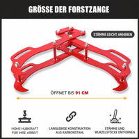 Forstzange mit 91 cm Öffnungsweite