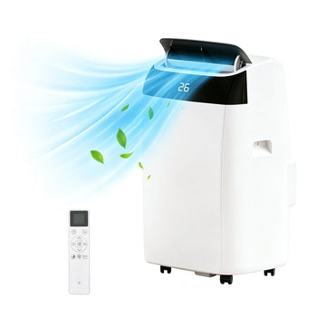 GARVEE Mobile Klimaanlage 12000 BTU mit Abluftschlauch, 4-in-1 Klimagerät mit Schlafmodus, 24H-Timer, LED-Display & Fernbedienung für Räume bis 42 m², Weiß Deckel