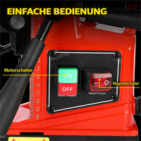 Motorschalter und Magnetschalter am Bedienfeld der Garvee Magnetbohrmaschine