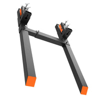 Garvee 150 cm Schwerlast-Palettengabel zum Anklemmen, 1814 kg Tragkraft, 114 cm Arbeitstiefe und 45–88 cm Gabelabstand für Traktor und Minilader