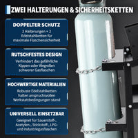 Garvee 3-stufiger Schweißwagen, 122,5 kg Tragkraft, 360° Rollen, 3 Ablagen & Gasflaschenhalter