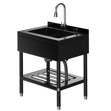Freistehender Edelstahl Spültisch-PLS_33ATS6FH