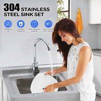Spülbecken-Set aus Edelstahl 304-PLS_33CD7ETP