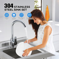Spülbecken-Set aus Edelstahl 304-PLS_33CDJJWC