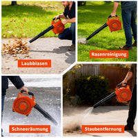 Garvee Benzin-Laubbläser 26cc, 490 CFM, 280 MPH, Handgerät mit Tempomat und ergonomischem Griff zur Laubentfernung in Garten, Hof, Einfahrt und auf der Terrasse
