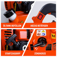 Garvee Benzin-Laubbläser 26cc, 490 CFM, 280 MPH, Handgerät mit Tempomat und ergonomischem Griff zur Laubentfernung in Garten, Hof, Einfahrt und auf der Terrasse