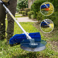 Garvee 52cc Benzin-Rasentrimmer 3-in-1: Multifunktionaler Freischneider & Kantenschneider mit 40-Zahn-Stahlklinge, 1,1L Tank & Ergonomischem Schultergurt