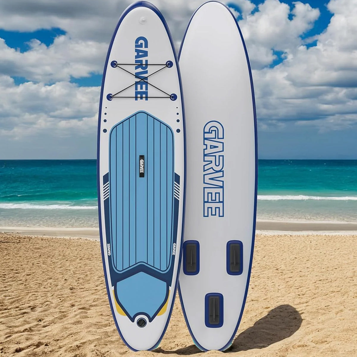 Garvee aufblasbares Paddle Board mit 3-Flossen-System