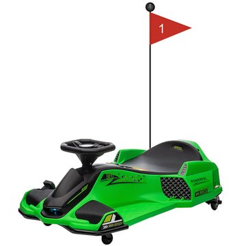 Garvee 24V Elektro-Gokart für Kinder mit LED Licht 180W Motor bis 7.5 mph Für Kinder 6-12 Jahre Outdoor Rennspaß