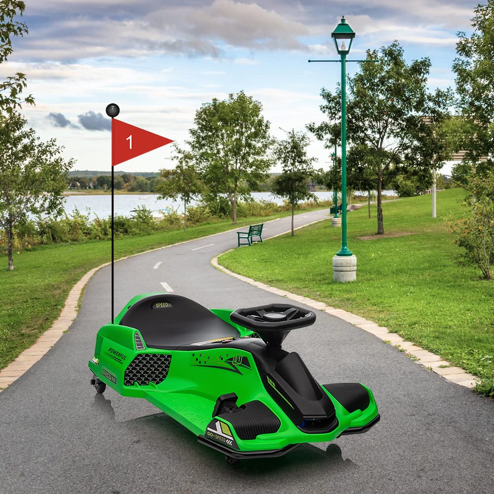 Garvee 24V Elektro-Gokart für Kinder mit LED Licht 180W Motor bis 7.5 mph Für Kinder 6-12 Jahre Outdoor Rennspaß