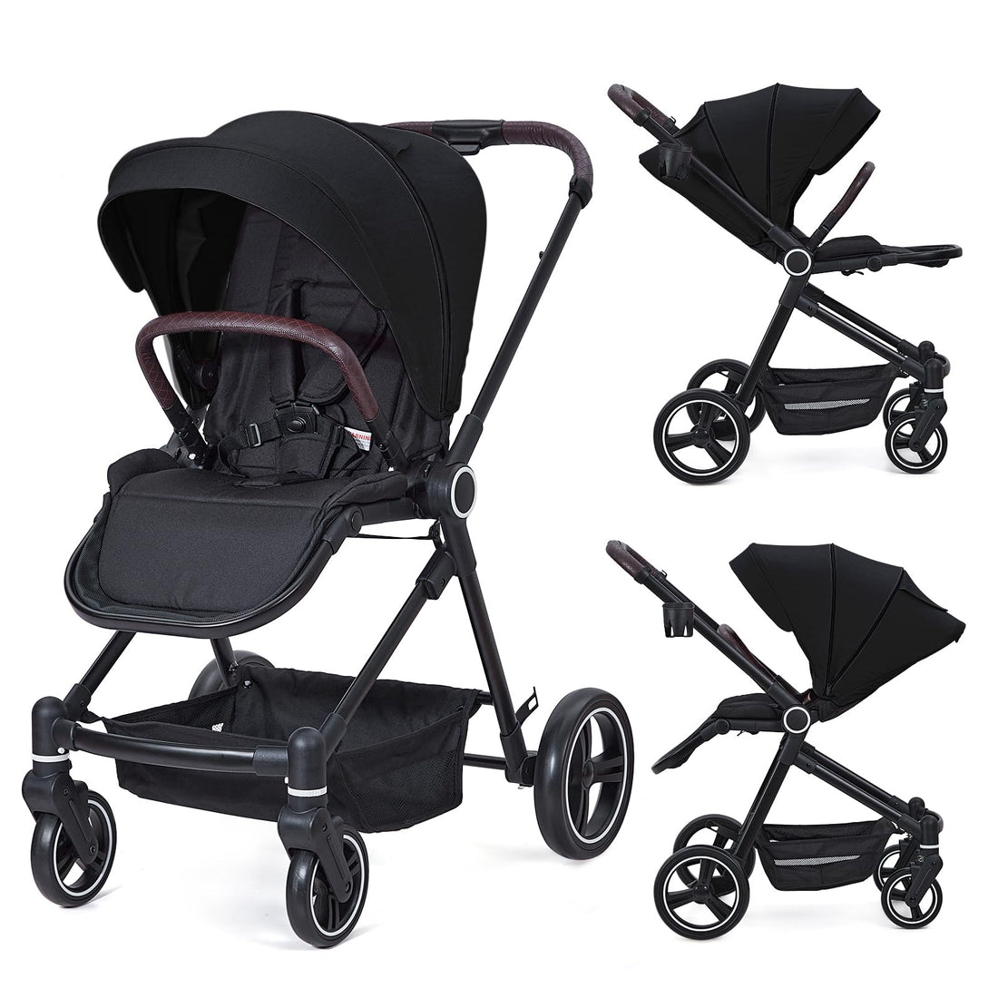 GARVEE 3-in-1 Kinderwagen Set mit Babywanne und Sportsitz-PTO_0ZHH2XPZ