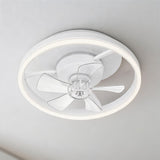 Garvee 20 Zoll Deckenventilator mit LED Licht & Fernbedienung, 6 Geschwindigkeiten, DC Motor, dimmbare 3-Farb-LED, flüsterleise, ABS-Material, Timer, ideal für Schlafzimmer & Wohnzimmer - Weiß