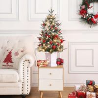 Garvee Weihnachtsbaum künstlich 1 Stück – 3ft, 78 Faseroptik LED, 8 Lichtmodi, Elch-Basis