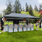 Garvee Pop Up Pavillon 3×6 m, Mit 6 Seitenwänden, Höhenverstellbar, Für Partys & Gewerbe, Grau - Grau