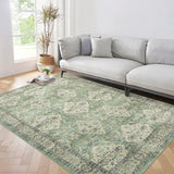 Garvee Komfortabler Teppich Weich & Langlebig Hochwertiges Material Rutschfest & Pflegeleicht Ideal für Wohnzimmer und Schlafzimmer - Green
