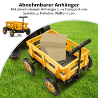 Garvee Kinder-Elektrotraktor 12 V mit Doppelmotor, 2 Geschwindigkeiten, LED-Licht, Hupe und Traktorengeräuschen, Aufsitzfahrzeug für Garten und Hof, ab 3 Jahren