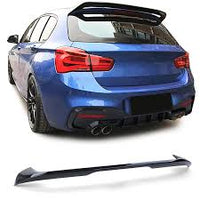 Garvee Auto Achtervleugelbekleding Pasta Type Achterspoiler mit Plakband, Modifizierte Teile, Leicht, Schwarz