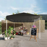 GARVEE Pop-Up Pavillon 3x3 m, Faltpavillon aus 210D Oxford, Robustes Stahlgestell, Wetterfest und Stabil für Camping, Gartenpartys und Outdoor-Events, Schwarz - Schwarz