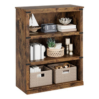GARVEE Standregal, 4 Ebenen, 80 × 32 × 102 cm, MDF, Industrial-Design, Vintagebraun – für Wohnzimmer & Schlafzimmer
