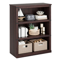 GARVEE Baum-Bücherregal, 4 Ebenen, 80 × 32 × 102 cm, MDF, Industrial-Design, Kirschbaum – für Wohnzimmer & Schlafzimmer