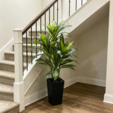 Garvee 6FT Künstlicher Dracaena Baum Mit Weißem Pflanzer Für Büro Und Zuhause, Pflegeleicht, Flammhemmend, Langlebig