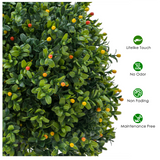 Garvee Künstliche Buchsbaum-Topiary Bäume Set 2, 20" Höhe, Wetterfest, Kunststoff, Grün, Indoor & Garten - grün